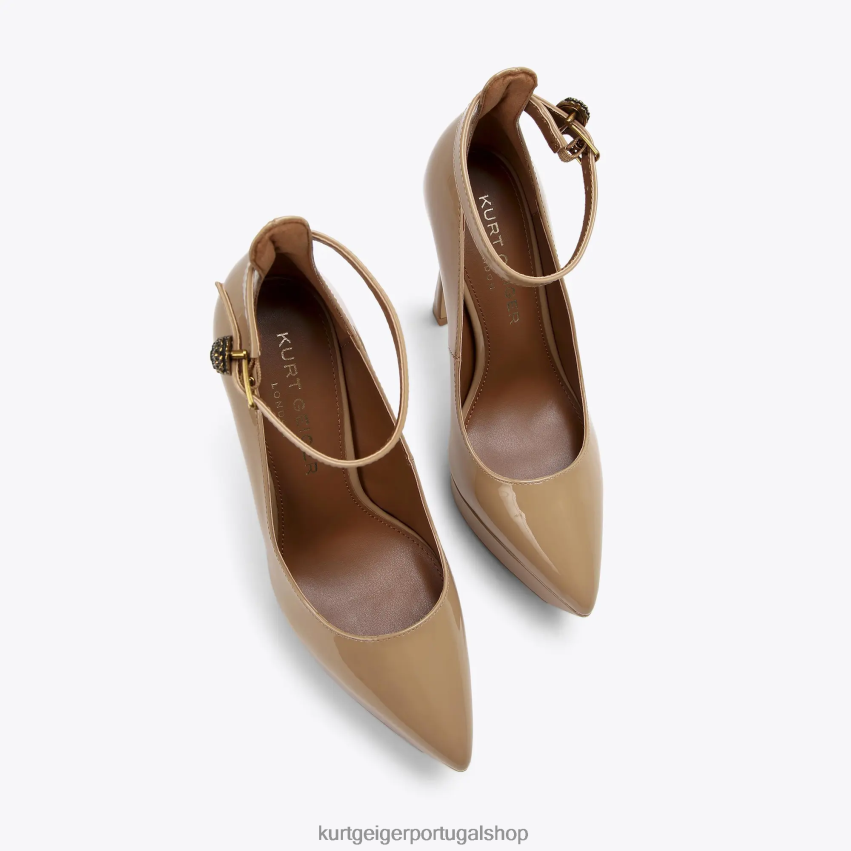 Kurt Geiger mulheres quadra da plataforma shoreditch em londres 8J6X00407 camelo | calçados