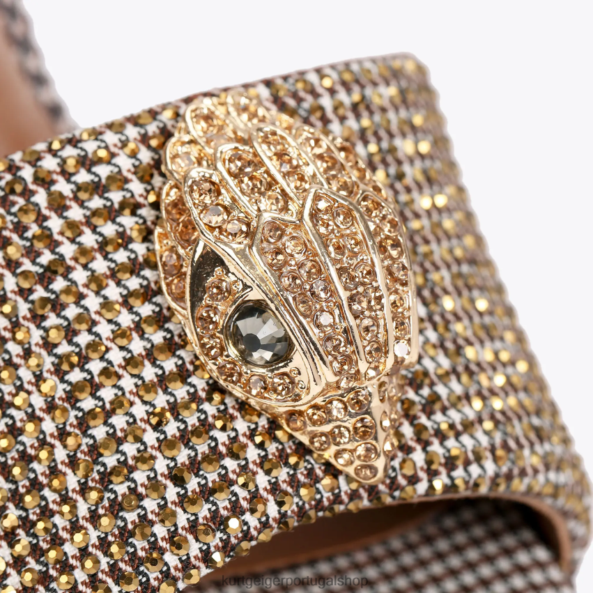 Kurt Geiger mulheres sandália plataforma londres kensington 8J6X00334 bege | calçados