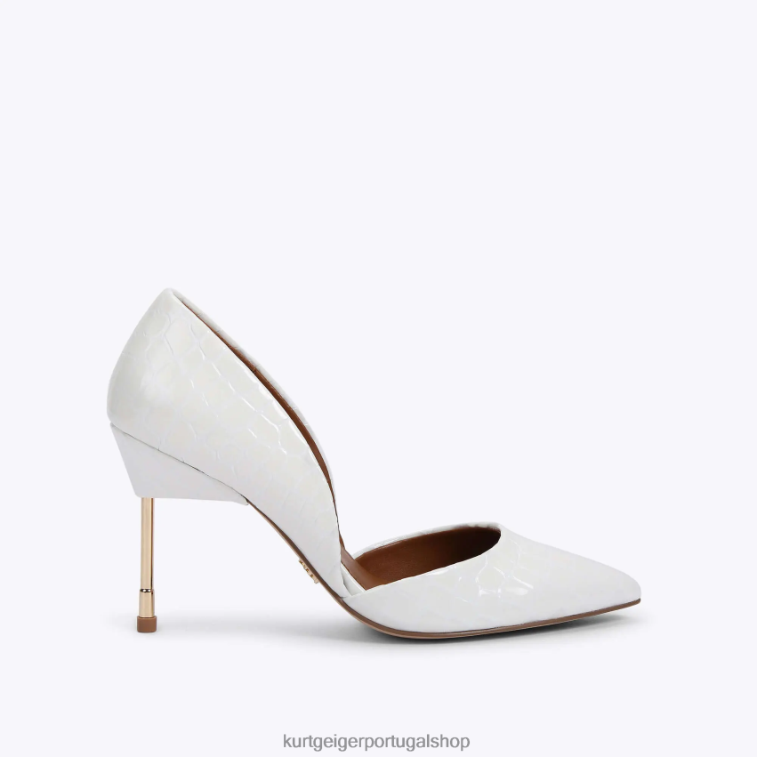 Kurt Geiger mulheres título de Londres 90 8J6X00678 branco | calçados