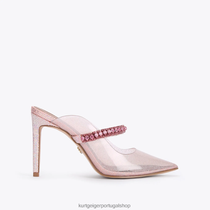 Kurt Geiger mulheres vinil do duque de londres 8J6X00387 rosa | calçados
