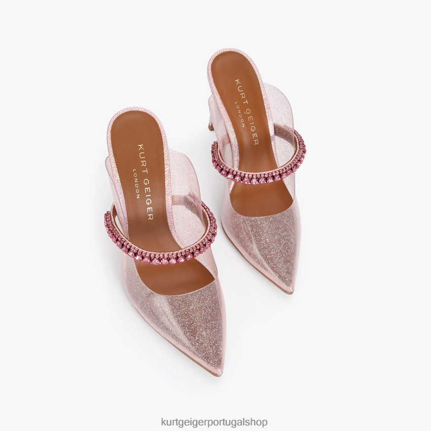 Kurt Geiger mulheres vinil do duque de londres 8J6X00387 rosa | calçados