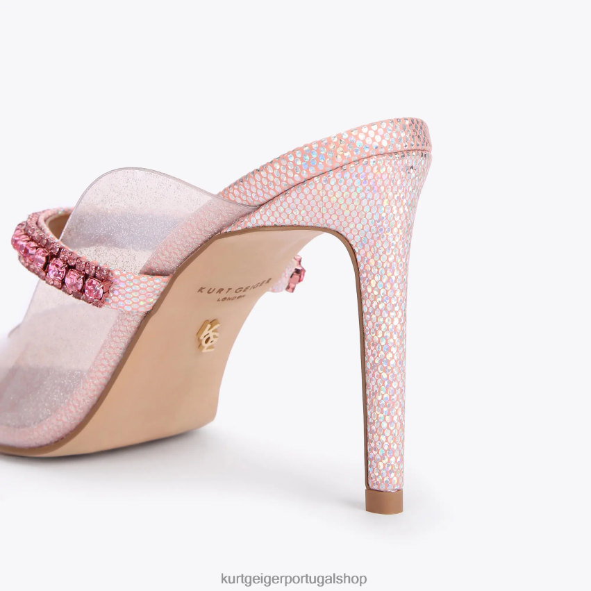 Kurt Geiger mulheres vinil do duque de londres 8J6X00387 rosa | calçados