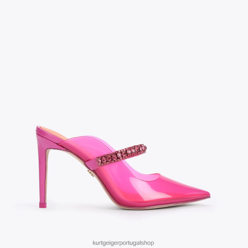 Kurt Geiger mulheres vinil do duque de londres 8J6X00389 Fushia | calçados