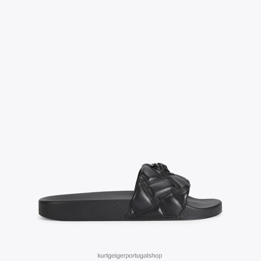 Kurt Geiger mulheres Londres Meena Eagle Drench 8J6X00274 preto | calçados