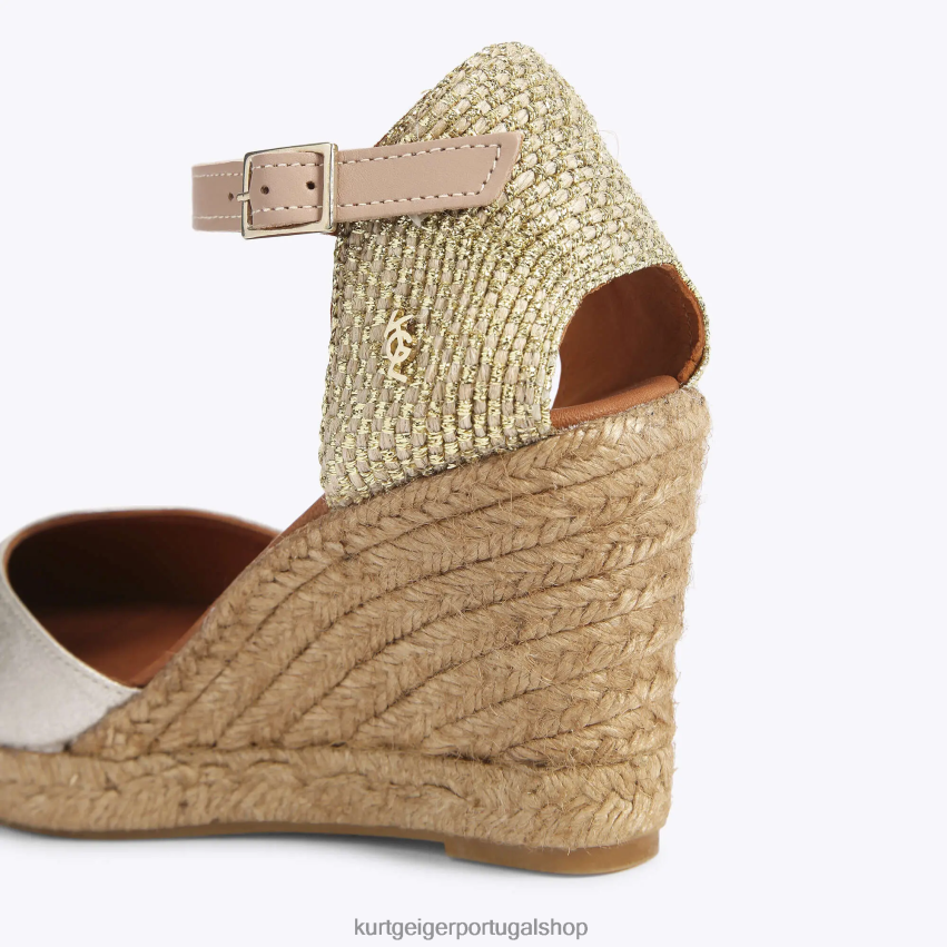 Kurt Geiger mulheres Londres Monty 8J6X00370 combinação de ouro | calçados