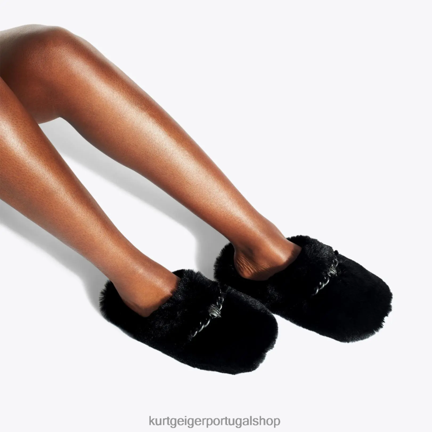 Kurt Geiger mulheres chinelo chelsea londres 8J6X00358 preto | calçados