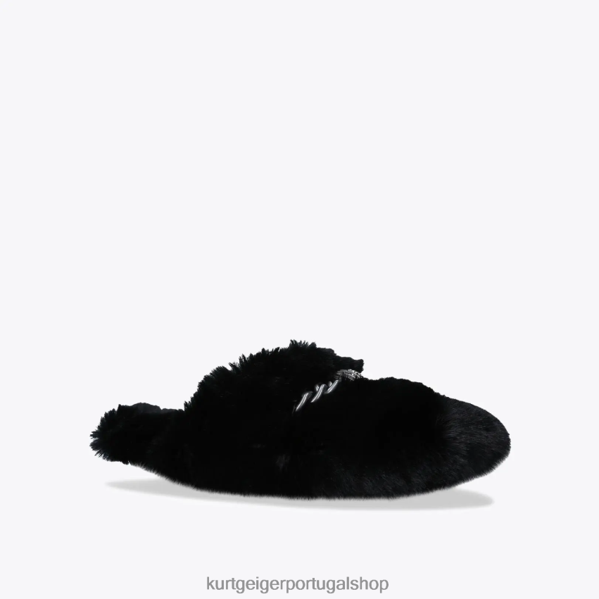 Kurt Geiger mulheres chinelo chelsea londres 8J6X00358 preto | calçados