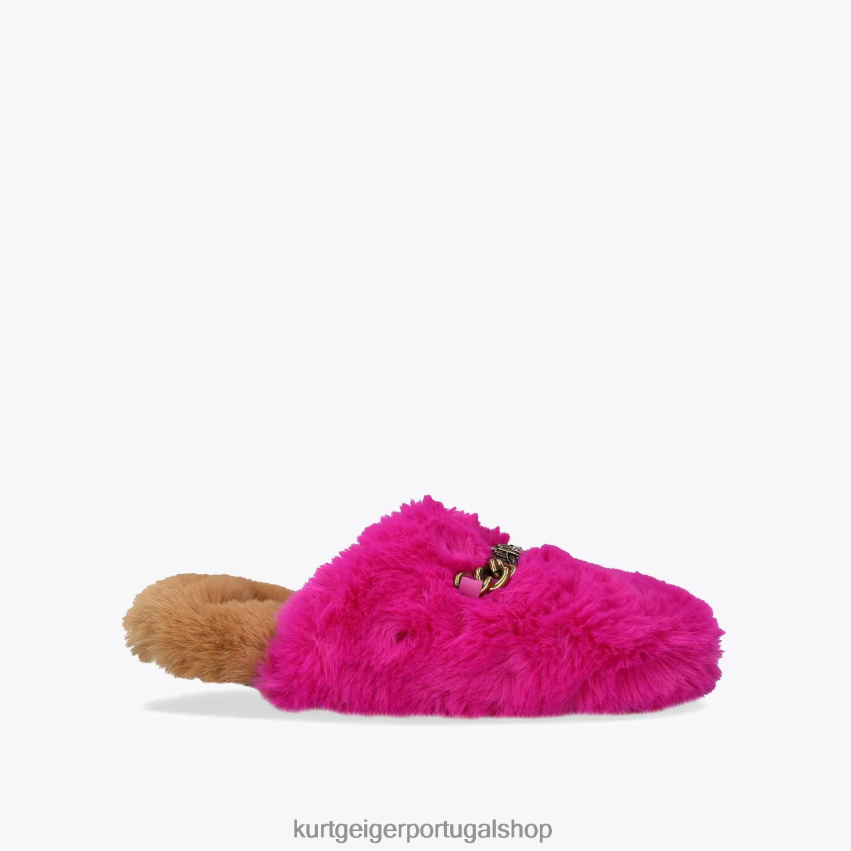 Kurt Geiger mulheres chinelo chelsea londres 8J6X00359 combinação de camelo | calçados