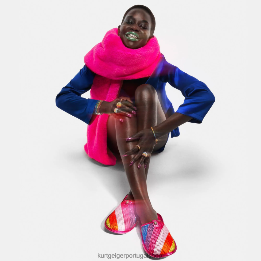 Kurt Geiger mulheres chinelo londres kensington 8J6X00162 vários/outros | calçados