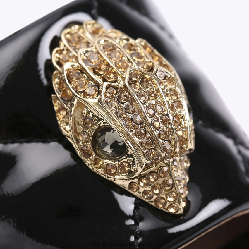 Kurt Geiger mulheres cunha de londres kensington 8J6X00346 preto | calçados