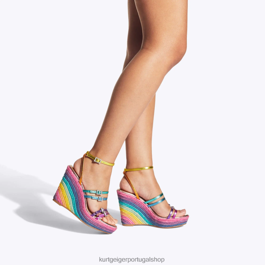 Kurt Geiger mulheres cunha de pierra de Londres 8J6X00191 vários/outros | calçados