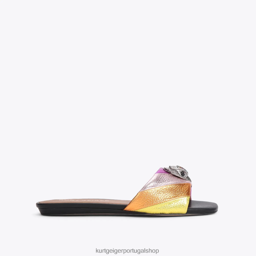 Kurt Geiger mulheres sandália rasteira londres kensington 8J6X00163 vários/outros | calçados