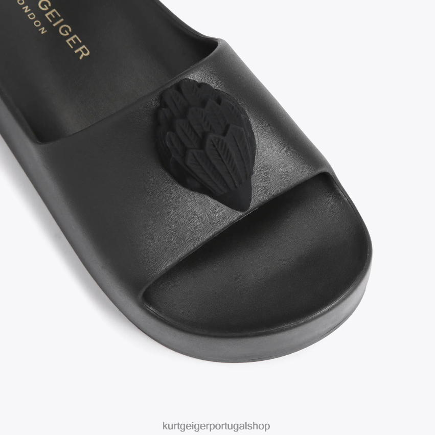 Kurt Geiger mulheres slide robusto da águia de londres 8J6X00433 preto | calçados