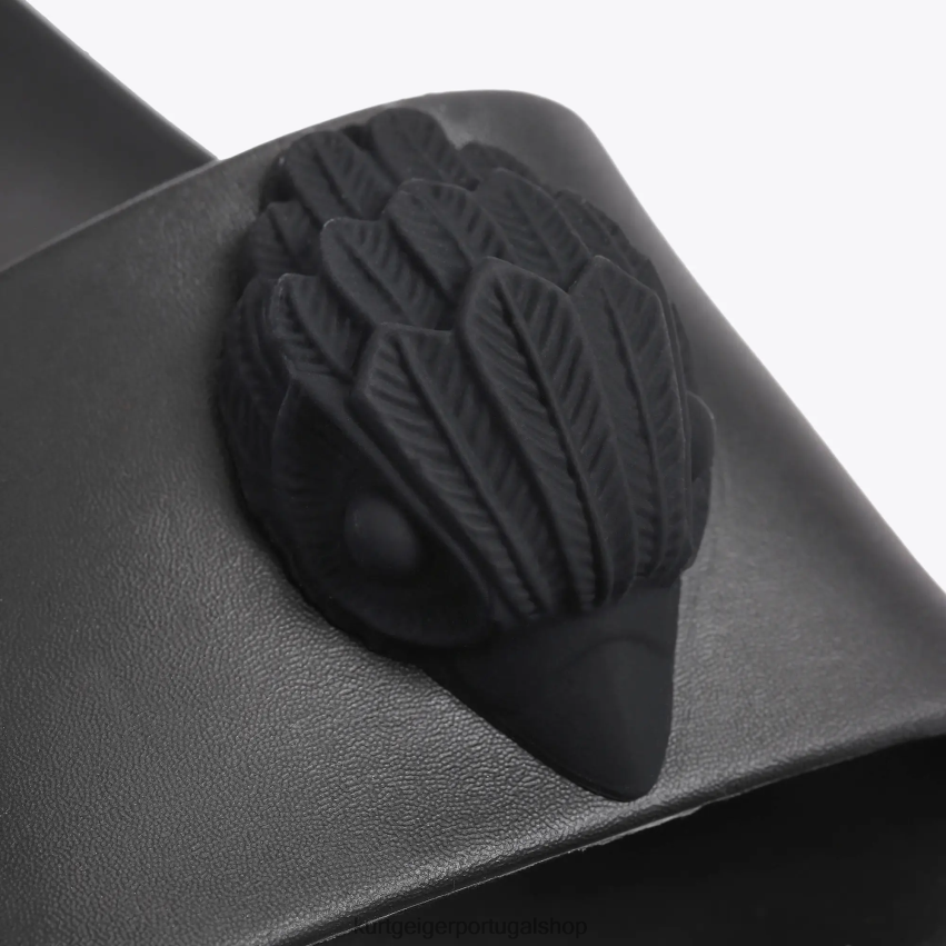 Kurt Geiger mulheres slide robusto da águia de londres 8J6X00433 preto | calçados