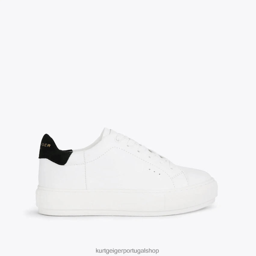 Kurt Geiger mulheres Londres 8J6X00304 Branco preto | calçados