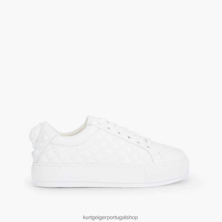 Kurt Geiger mulheres Londres Laney Eagle Drench 8J6X00268 branco | calçados