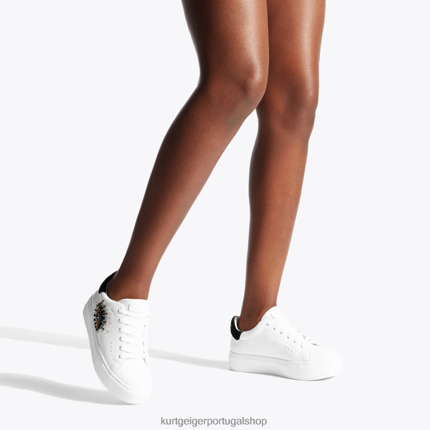 Kurt Geiger mulheres Olho de Londres Laney 8J6X00302 branco | calçados