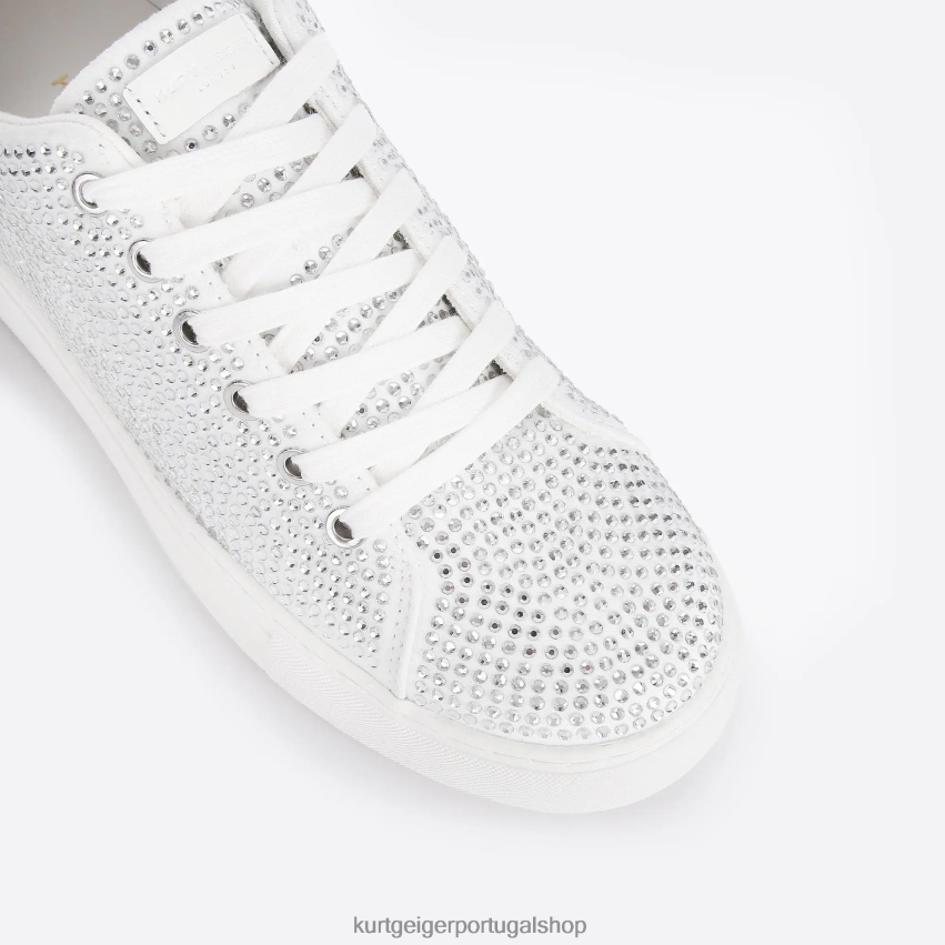 Kurt Geiger mulheres cristal de londres laney 8J6X00300 branco | calçados