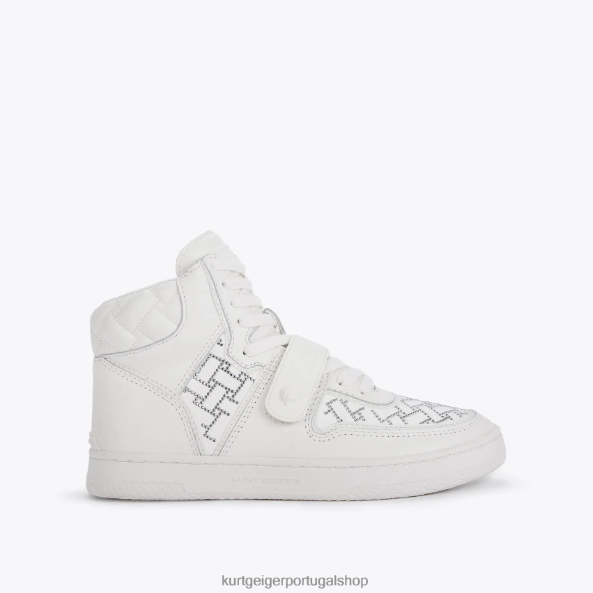 Kurt Geiger mulheres cristal legado de Londres 8J6X00391 branco | calçados