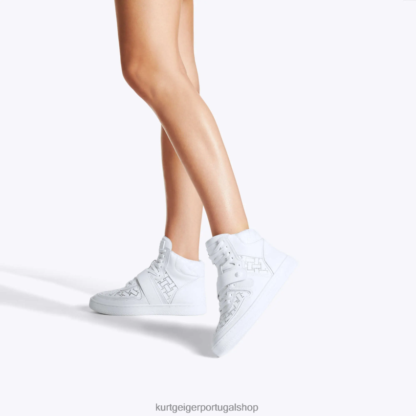 Kurt Geiger mulheres cristal legado de Londres 8J6X00391 branco | calçados
