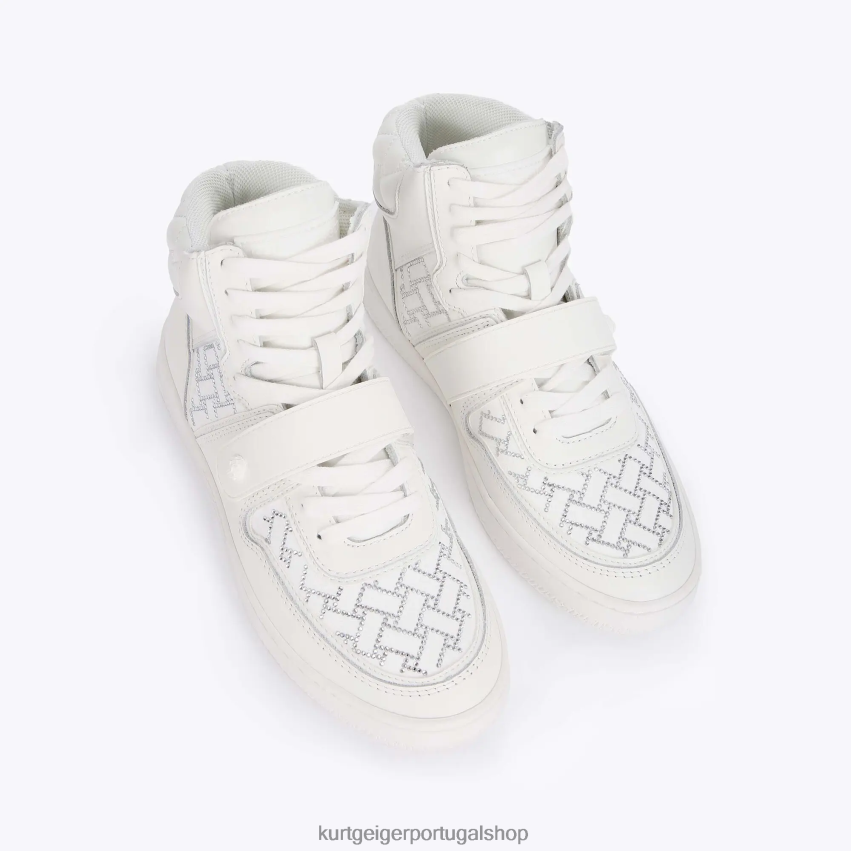 Kurt Geiger mulheres cristal legado de Londres 8J6X00391 branco | calçados