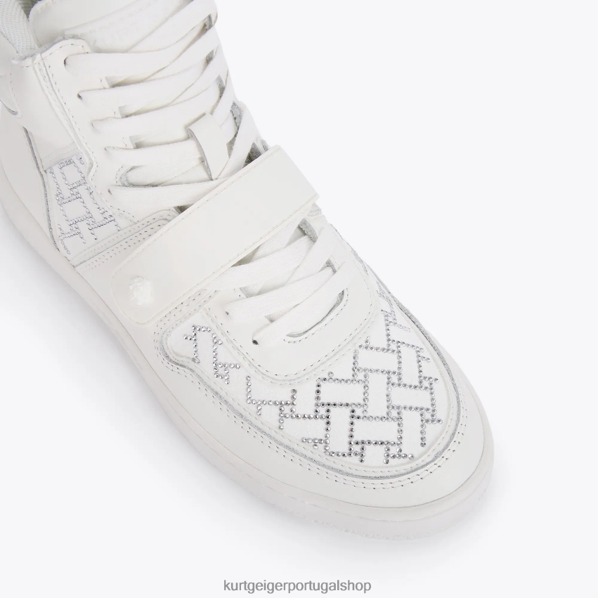 Kurt Geiger mulheres cristal legado de Londres 8J6X00391 branco | calçados