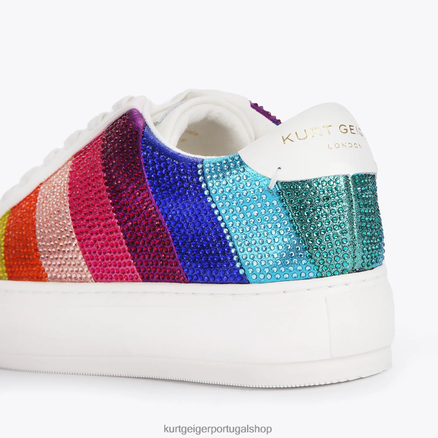 Kurt Geiger mulheres cristal listrado londres laney 8J6X00147 vários/outros | calçados