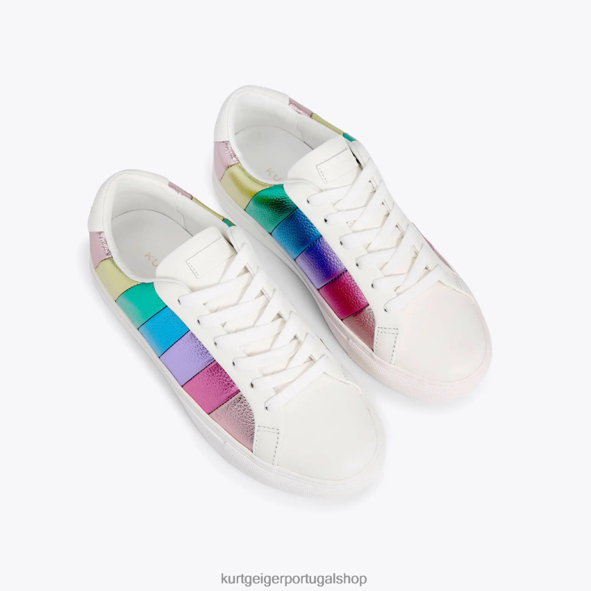 Kurt Geiger mulheres listra da pista de Londres 8J6X00169 combinação de metal | calçados