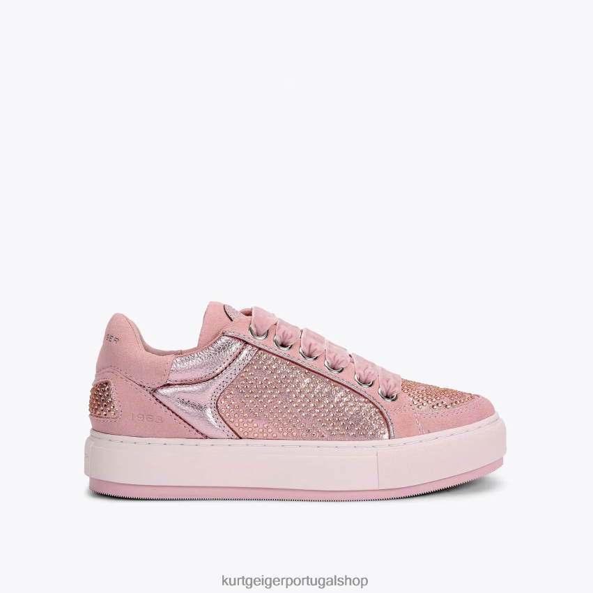 Kurt Geiger mulheres margem sul de Londres 8J6X00298 Rosa pálido | calçados