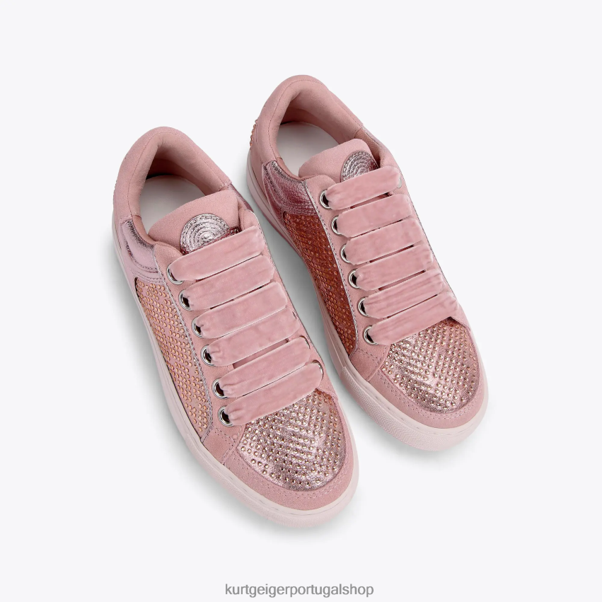 Kurt Geiger mulheres margem sul de Londres 8J6X00298 Rosa pálido | calçados