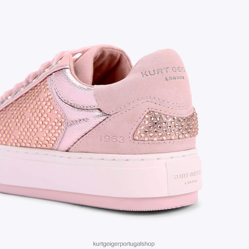 Kurt Geiger mulheres margem sul de Londres 8J6X00298 Rosa pálido | calçados