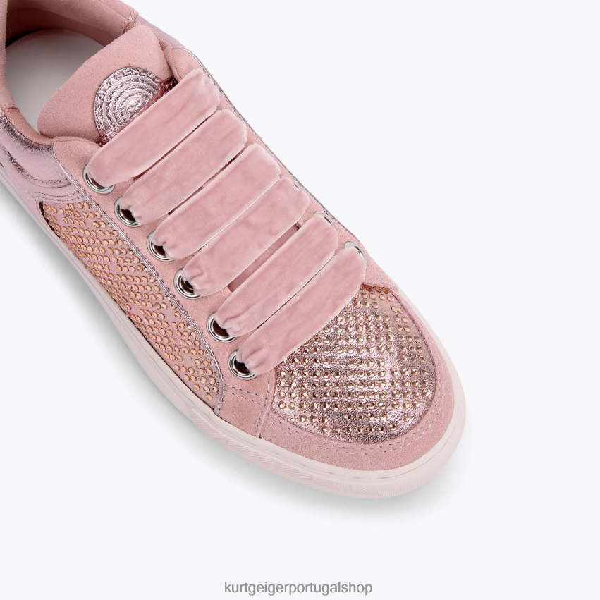 Kurt Geiger mulheres margem sul de Londres 8J6X00298 Rosa pálido | calçados