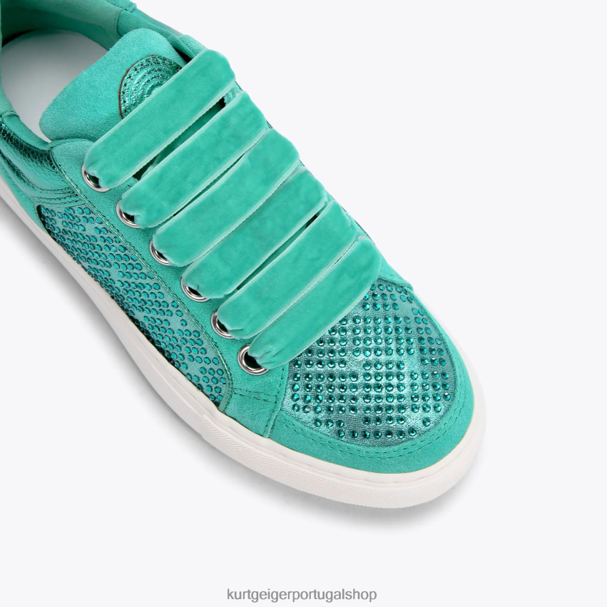 Kurt Geiger mulheres margem sul de Londres 8J6X00299 verde | calçados