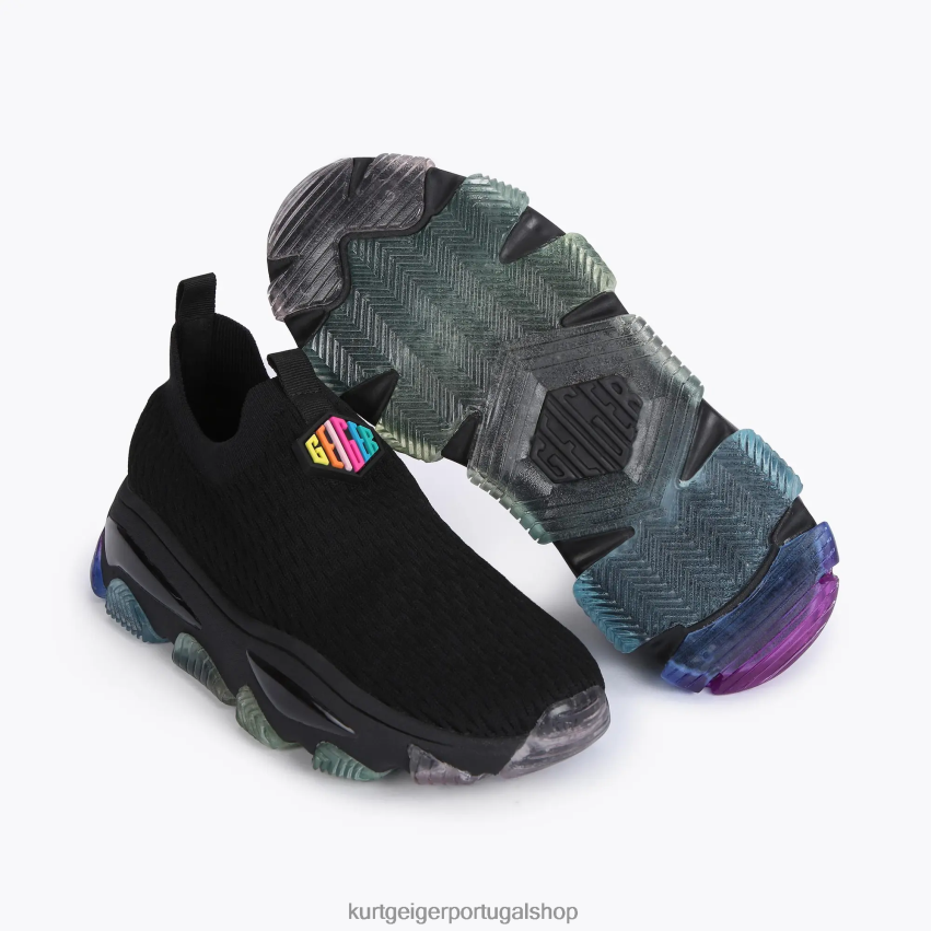 Kurt Geiger mulheres tricô lettie londres 8J6X00305 preto | calçados